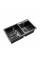 Комплект кухонна мийка Kroner Schwarze-7843ZHM PVD + змішувач Edelstahl Klassisch-PVD03817BLK + дозатор Spender-026