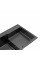 Комплект кухонна мийка Kroner Schwarze-7848LHM PVD + змішувач Edelstahl Klassisch-PVD03817BLK + дозатор Spender-026