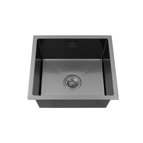 Кухонная мойка Kroner KRP Schwarze - 4843HM PVD (3.0/1.0 мм)