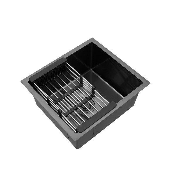Кухонная мойка Kroner KRP Schwarze - 4843HM PVD (3.0/1.0 мм)