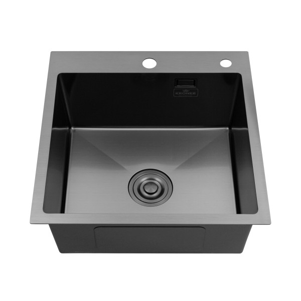 Кухонная мойка Kroner KRP Schwarze - 5050HM PVD (3.0/1.0 мм)