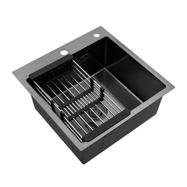 Кухонная мойка Kroner KRP Schwarze - 5050HM PVD (3.0/1.0 мм)