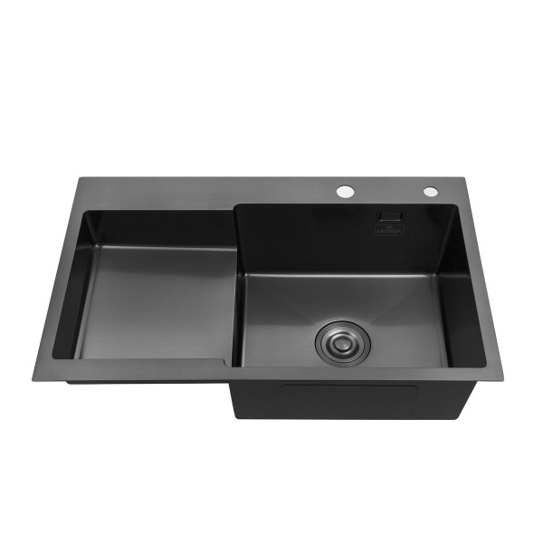 Кухонная мойка Kroner KRP Schwarze - 7848RHM PVD (3.0/1.0 мм)