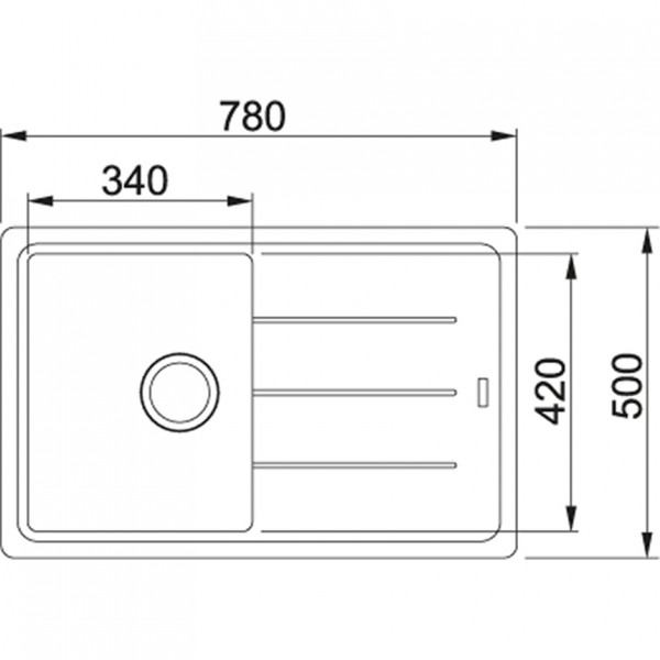 Мийка кухонна Franke Basis (114.0258.039)