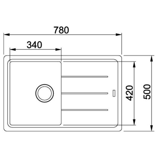 Мийка кухонна Franke Basis (114.0565.087)
