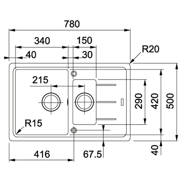 Кухонная мойка Franke Basis (114.0565.111)