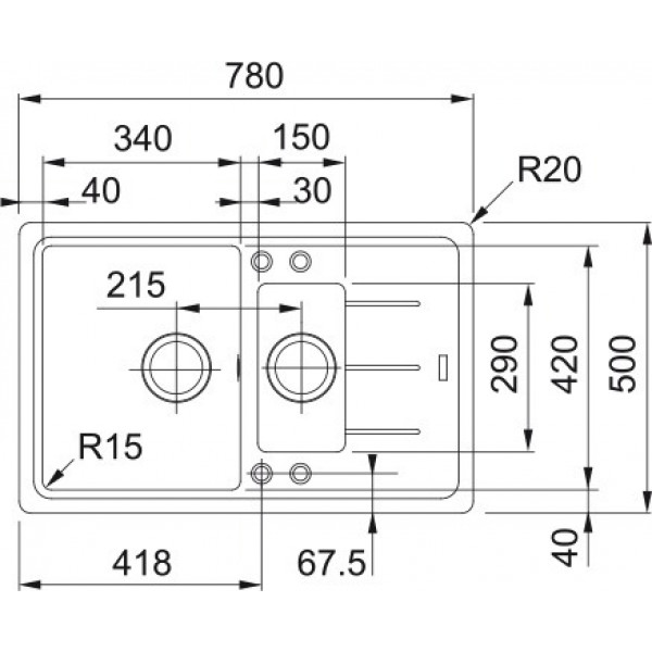 Кухонная мойка Franke Basis (114.0667.448)