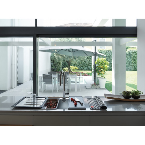 Кухонная мойка Franke Maris MRX 210-40 TL/127.0598.748/нерж.ав.сталь полірована/510х430х180/врівень зі стільницею SlimTop (127.0598.748)