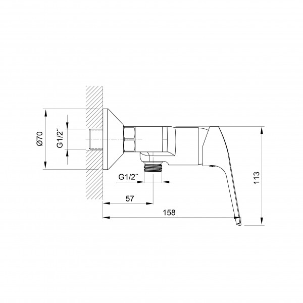 Смеситель для душа Koller Pool Twin TW 0400