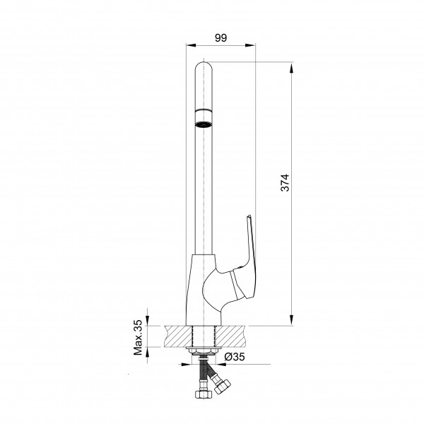 Смеситель для кухни Koller Pool Twin TW 0500