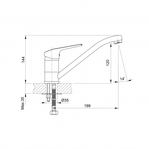 Смеситель для кухни Koller Pool Twin TW 0950
