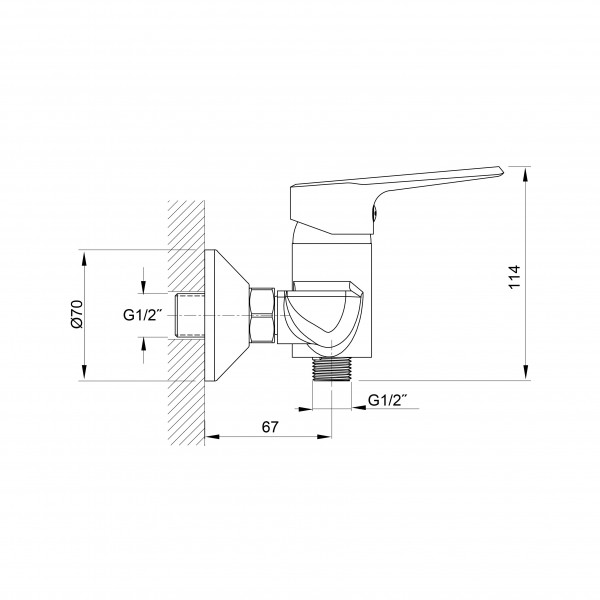 Смеситель для душа Koller Pool Edge ED 0400