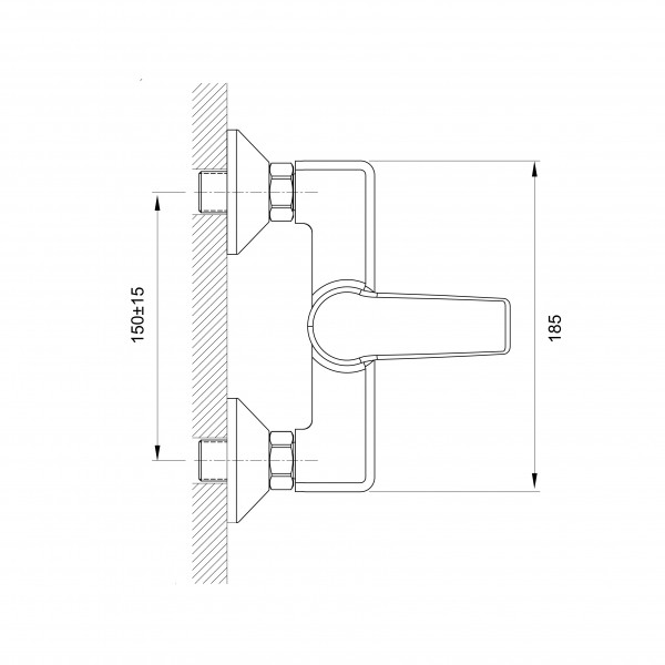 Смеситель для душа Koller Pool Edge ED 0400