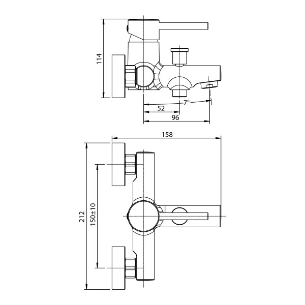 Смеситель для ванны Koller Pool Orion OR 0100