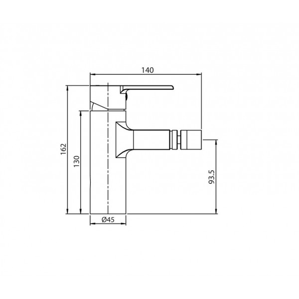 Смеситель для биде Koller Pool Kvadro Arc KA 0300