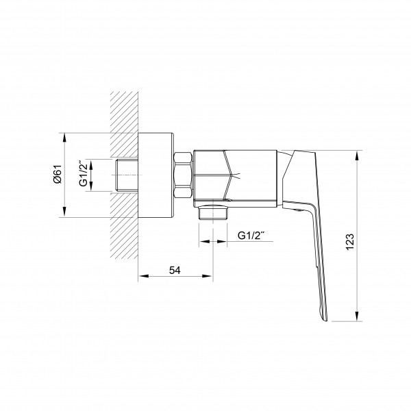 Змішувач для душу Koller Pool Grace GR 0450