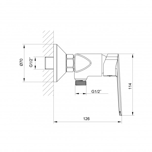 Смеситель для душа Koller Pool Style SL 0450