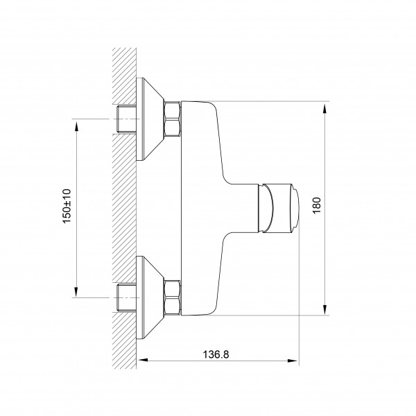 Змішувач для душу Koller Pool Line LN 0450