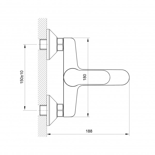 Смеситель для ванны Koller Pool Line LN 0100