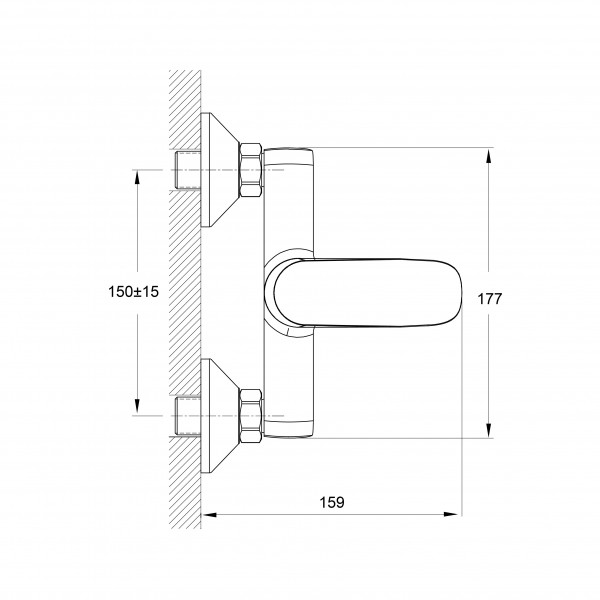 Смеситель для душа Koller Pool Aqua AQ 0400