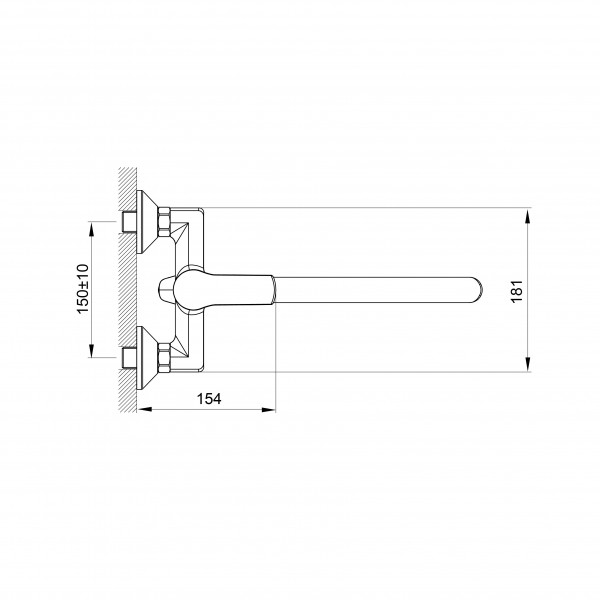 Универсальный смеситель для ванны Koller Pool Twin TW 0700