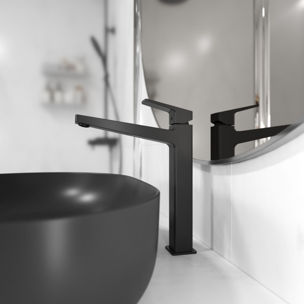 Смеситель для умывальника Koller Pool CUBE XL 1104340605, черный матовый