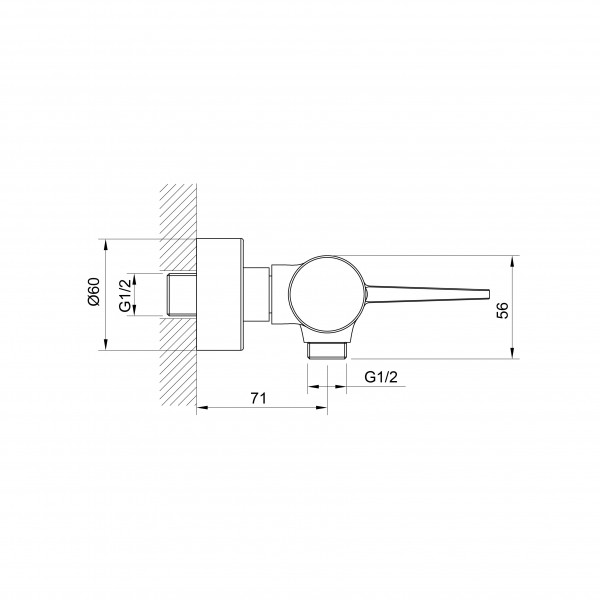 Смеситель для душа Koller Pool Dakota 1105320905, серый графит