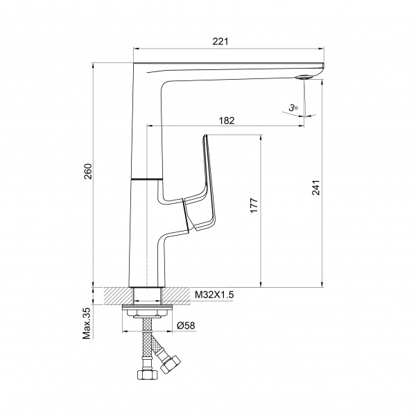 Смеситель для кухни Koller Pool TERA Kitchen 1126310305