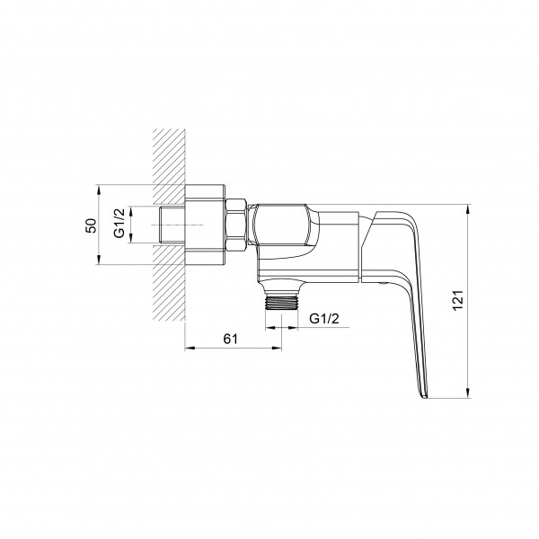Змішувач для душу Koller Pool TERA 1126320305