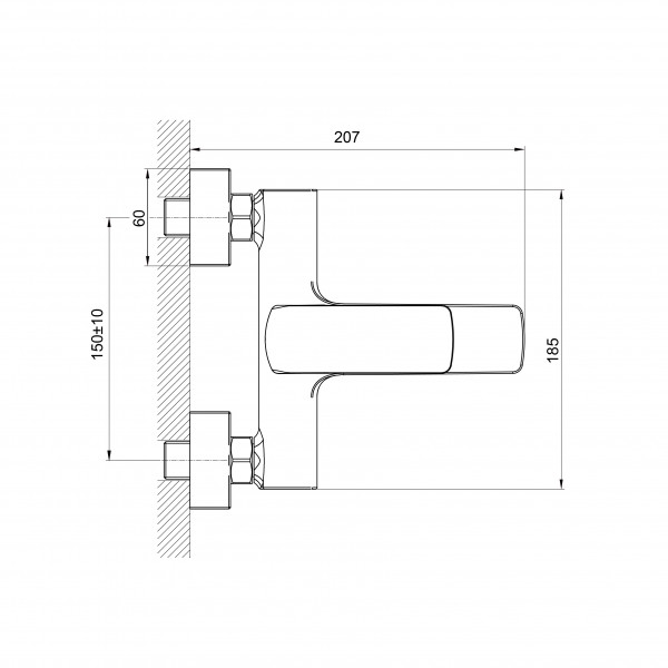 Смеситель для ванны Koller Pool TERA 1126300305
