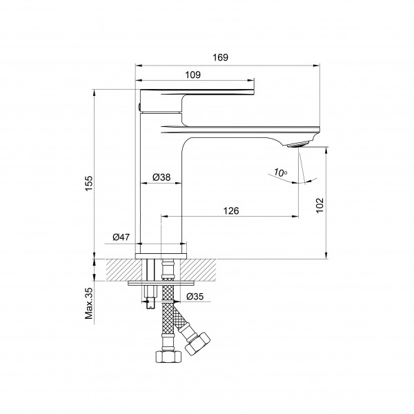 Смеситель для умывальника Koller Pool Line Pro 1138330305