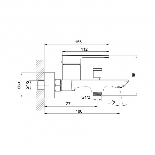 Смеситель для ванны Koller Pool Line Pro 1138300305