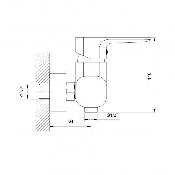 Змішувач для душу Koller Pool Trend TR 0400