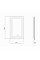 Зеркало Qtap Mideya (DC-F911) 500х800 с LED-подсветкой Touch, с антизапотеванием, диммером QT2078F911W