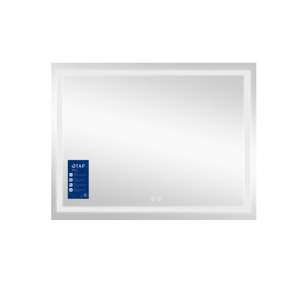 Зеркало Qtap Mideya (MI1) 900х700 с LED-подсветкой Touch, с антизапотеванием, с диммером QT2078NCF9070W