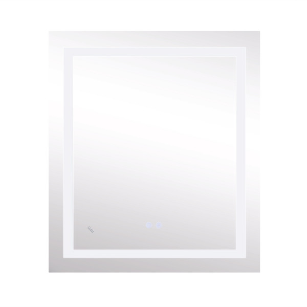 Зеркало Lidz Kubis 700х800 с LED-подсветкой Touch, с антизапотеванием, с диммером, рег. яркости LD78LF9048070