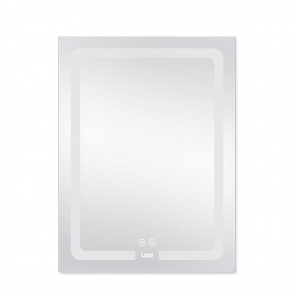 Зеркало Lidz Kubis 600х800 с LED-подсветкой Touch, с антизапотеванием, с диммером, рег. яркости LD78LF9376080