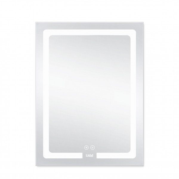 Зеркало Lidz Kubis 600х800 с LED-подсветкой Touch, с антизапотеванием, с диммером, рег. яркости LD78LF9376080
