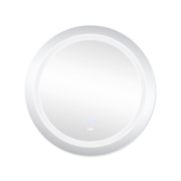 Зеркало Lidz Aria R600 с LED-подсветкой Touch, с антизапотеванием, с диммером, рег. яркости LD78LR600