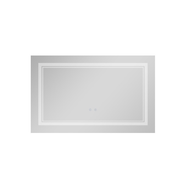 Зеркало Qtap Cardinal (CA1) 800х500 с LED-подсветкой Touch, с антизапотеванием, с диммером, рег. темп. цвета (3000-6500K) Reverse QT0478C5080