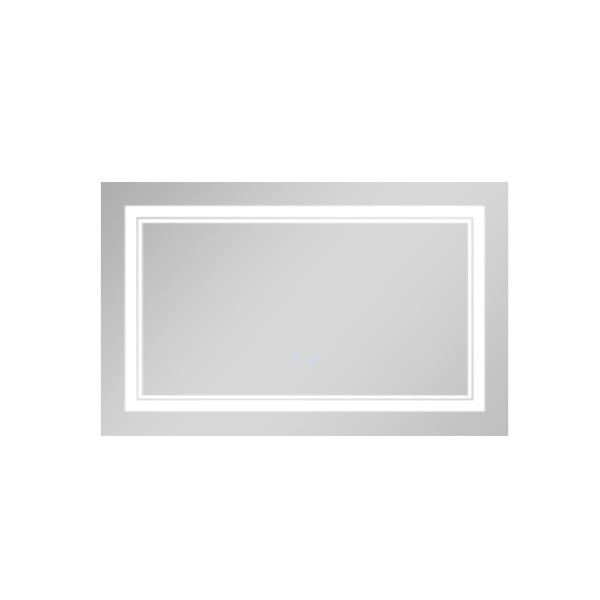 Зеркало Qtap Cardinal (CA1) 700х500 с LED-подсветкой Touch, с антизапотеванием, с диммером, рег. темп. цвета (3000-6500K) QT0478C5070