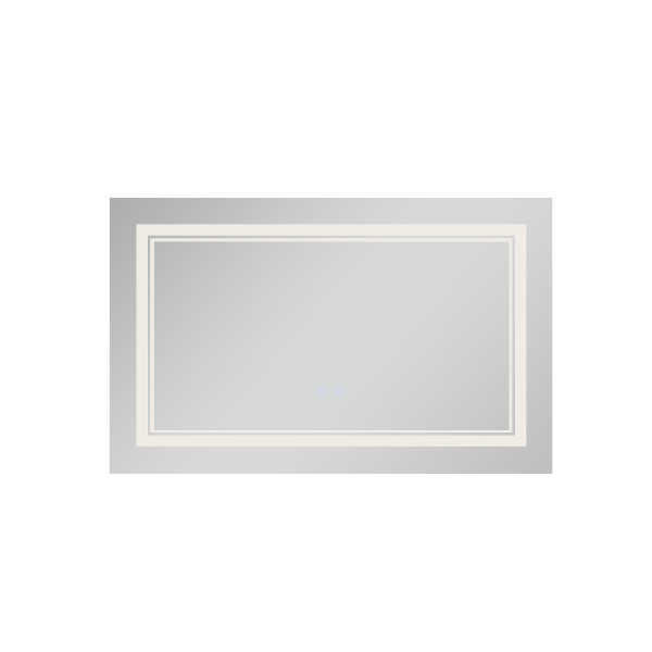Зеркало Qtap Cardinal (CA1) 700х500 с LED-подсветкой Touch, с антизапотеванием, с диммером, рег. темп. цвета (3000-6500K) QT0478C5070