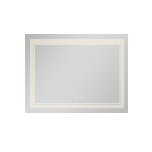 Зеркало Qtap Cardinal (CA1) 1000х800 с LED-подсветкой Touch, с антизапотеванием, с диммером, рег. темп. цвета (3000-6500K) QT0478C10080