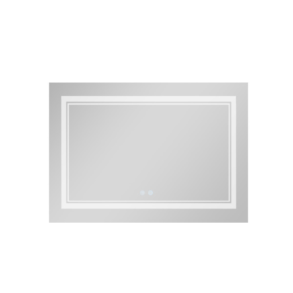 Зеркало Qtap Cardinal 1200х800 с LED-подсветкой Touch, с антизапотеванием, с диммером, рег. темп. цвета (3000-6500K) QT0478C12080