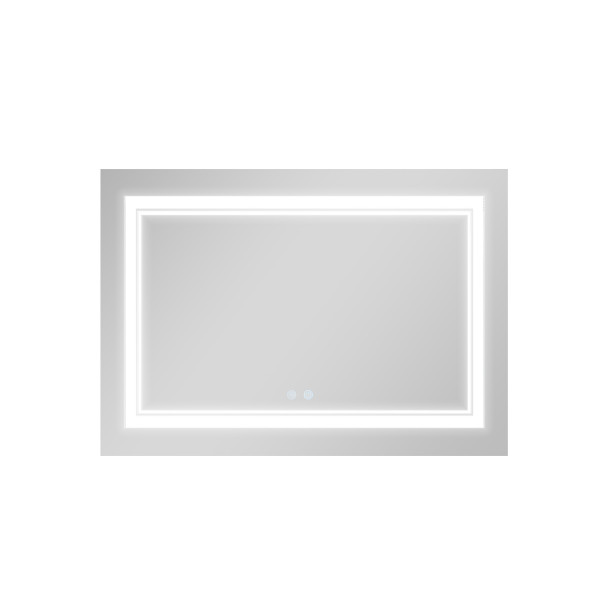 Зеркало Qtap Cardinal 1200х800 с LED-подсветкой Touch, с антизапотеванием, с диммером, рег. темп. цвета (3000-6500K) QT0478C12080