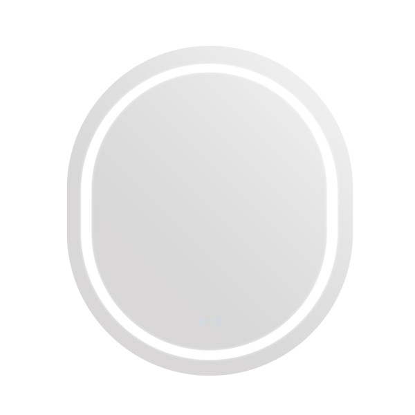 Зеркало Qtap Gemini 800х700 с LED-подсветкой Touch, с антизапотеванием, с диммером, рег. темп. цвета (3000-6500K) Reverse QT2578R8070