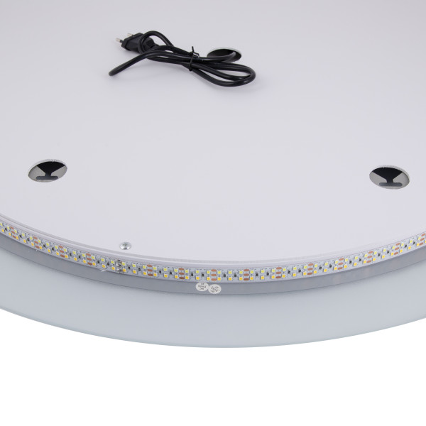 Зеркало Qtap Taurus R600 с LED-подсветкой Touch, с антизапотеванием, с диммером, рег. темп. цвета (3000-6500K) QT2478R607