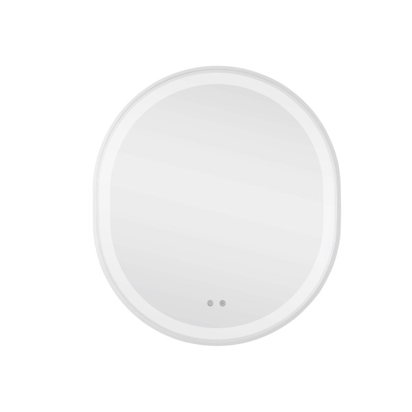 Зеркало Qtap Gemini 800х700 с LED-подсветкой Touch, с антизапотеванием, с диммером, рег. темп. цвета (3000-6500K) Reverse QT2578R8071W