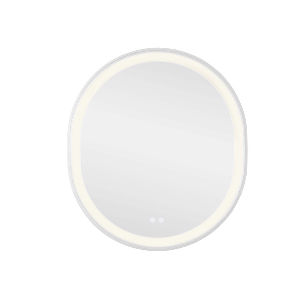 Зеркало Qtap Gemini 800х700 с LED-подсветкой Touch, с антизапотеванием, с диммером, рег. темп. цвета (3000-6500K) Reverse QT2578R8071W