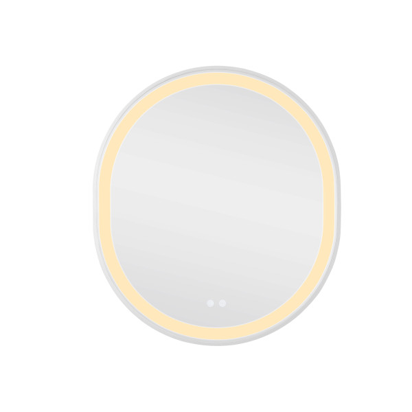 Зеркало Qtap Gemini 800х700 с LED-подсветкой Touch, с антизапотеванием, с диммером, рег. темп. цвета (3000-6500K) Reverse QT2578R8071W